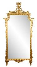 Chinese Chippendale Style Giltwood Mirror 20th C