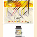 HUGO BOSS Automatic original watch prototype accompanied by original painting       Notes Antiquorum has the honor and the privilege in this