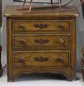 Ohio miniature painted poplar chest of drawers ca 1850