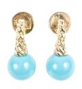 Laura Munder 18k Gold  Turquoise Earrings