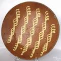 Pennsylvania redware charger 19th c