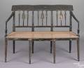 Baltimore Federal painted settee ca 1800