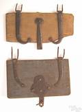 Two Pennsylvania Conestoga wagon box lids ca 1800