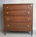 Pennsylvania Sheraton cherry 4drawer chest