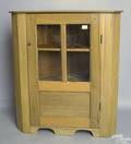 Pine corner cupboard