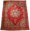 Hand Woven Persian Mashad Area Rug 9 35  x 12 4
