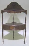 New England mahogany corner washstand ca 1810