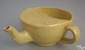 Redware invalids cup 19th c