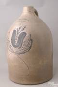 Fourgallon stoneware jug 19th c