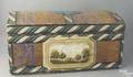 New England dome top lidded wallpaper box ca 1863