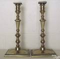 Pair of brass candlesticks