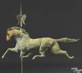American copper hollow body running horse weathervane late 19th c