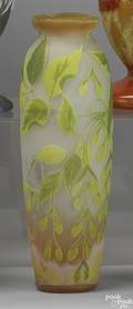 Galle art glass vase late 19thearly 20th c