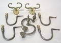 Set of 4 fireplace jam hooks