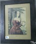 Two Currier  Ives pub color lithographs titled Ann and Sarah