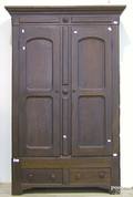 Victorian walnut armoire