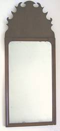Philadelphia Chippendale mahogany looking glass late 18th c