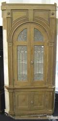 Lancaster County Pennsylvania onepiece architectural corner cupboard late 18th c