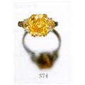 Fancy Intense Yellow Diamond Ring       Notes Accompanied by GIA report stating the diamond to be natural