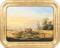 19th C English School Oil At the Harvest