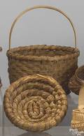 Miniature buttocks basket 19th c