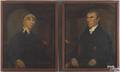 Pair of American oil on canvas portraits ca 1820