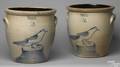 Pair of 3gallon matching stoneware crocks