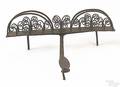 American wrought iron rotating toast rack mid 18th c