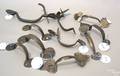Ten American wrought iron thumb latches 18th19th c