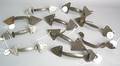 Ten New England wrought iron thumb latches 18th19th c