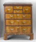 George III mahogany and oak chest of drawers ca 1770