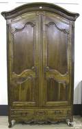 French provincial fruitwood armoire