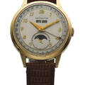 LECOULTRE TRIPLE DATE  MOON PHASES GOLD PLATED LeCoultre