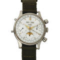 TOURNEAU CHRONOGRAPH TRIPLE DATE MOON PHASE STEEL Tourneau