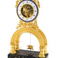 DEVILLAINE  DIRECTOIRE MANTEL CLOCK Devillaine  Paris