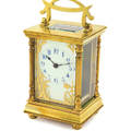 ART NOUVEAU CARRIAGE CLOCK French