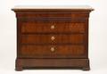French Louis Philippe Crotch Mahogany Commode