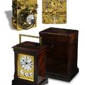 VINER  EXCEPTIONAL ENGLISH CARRIAGE CLOCK WITH ORIGINAL OUTER BOX Viner