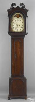Montgomery County Pennsylvania Chippendale walnut tall case clock ca 1795