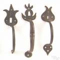 Three Pennsylvania wrought iron thumb latches