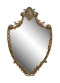 New York Paint  Parcel Gilt Decorated Mirror