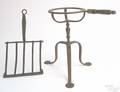 Diminutive American wrought iron trivet ca 1800