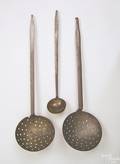 Pennsylvania wrought iron and brass strainer