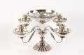 Barker Ellis Silverplate Epergne w 4 Candlesticks