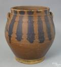 New England redware crock 19th c