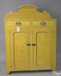 Pennsylvania grain painted jelly cupboard