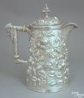 Jenkins  Jenkins silver chocolate pot