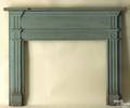 Maryland painted pine paneled room end and mantle early 19th c