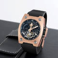 Wyler  coder  Pink Gold Titanium Carbon Fiber Flying Tourbillon Wyler