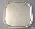 English Queen Anne silver salver ca 1730